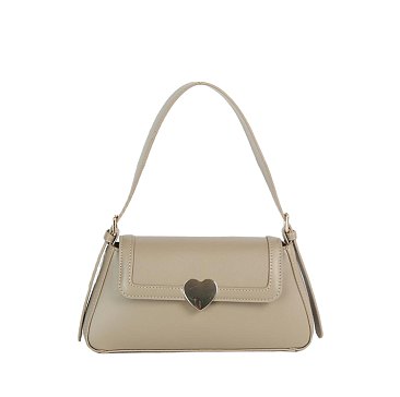 Heart Flap Shoulder Bag