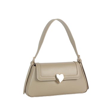 Heart Flap Shoulder Bag