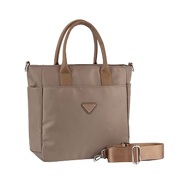Nylon Travel Satchel Tote Bag