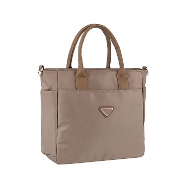 Nylon Travel Satchel Tote Bag
