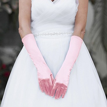 FASHIONABLE MEDIUM SATIN GLOVES