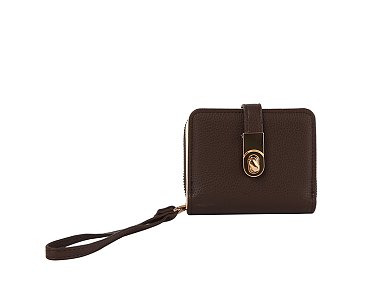 Twist Lock Flap Wallet Wristlet