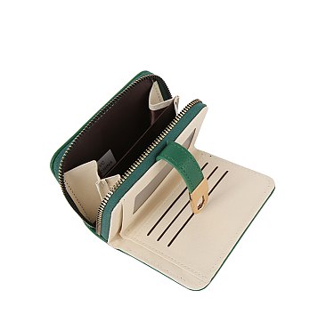 Twist Lock Flap Wallet Wristlet