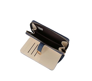 Twist Lock Flap Wallet Wristlet