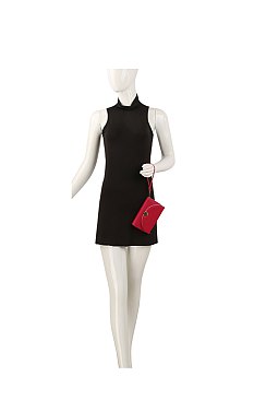 Fashion Flap Wallet Wristlet