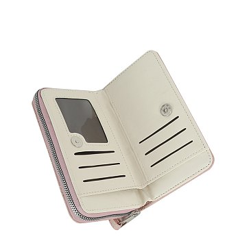 Quilted Heart Bi-fold Wallet Wristlet