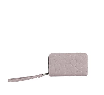 Quilted Heart Bi-fold Wallet Wristlet