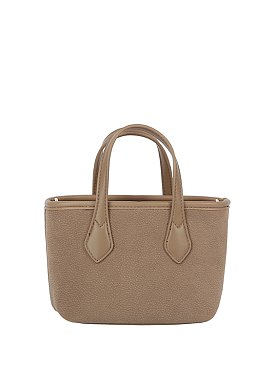 Faux Suede Top Handle Tote Satchel