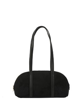 Faux Suede Dome Satchel