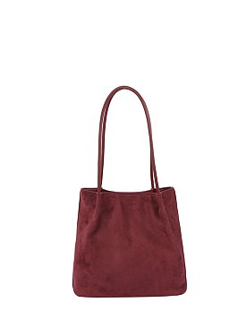 Faux Suede Bucket Bag