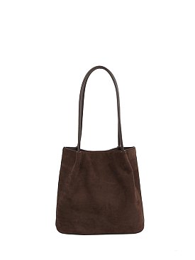 Faux Suede Bucket Bag