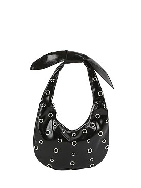 Fashion Rivet Bow Shoulder Bag