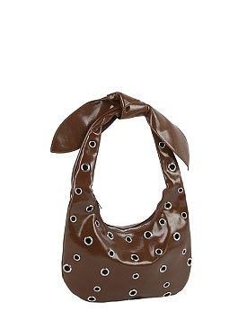 Fashion Rivet Bow Shoulder Bag