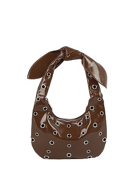 Fashion Rivet Bow Shoulder Bag
