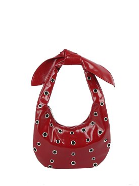 Fashion Rivet Bow Shoulder Bag