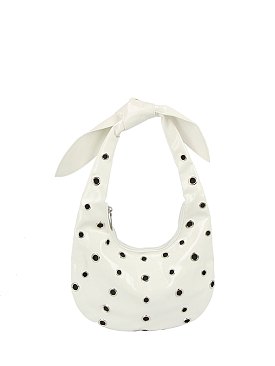 Fashion Rivet Bow Shoulder Bag