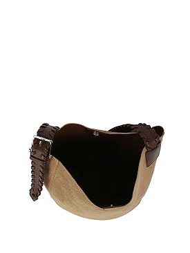 Faux Suede 2-in-1 Bucket Shoulder Bag