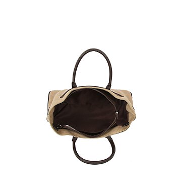 Faux Suede Belted Satchel