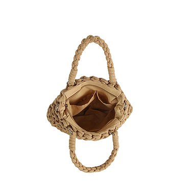 Crocheted Woven Macrame Knot Satchel