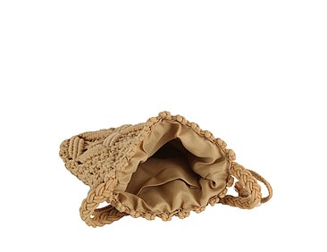 Crocheted Woven Macrame Drawing Crossbody