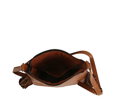 Western Calf Hair Cow Fringe Crossbody Bag