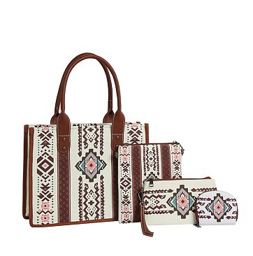 Aztec Tribal 4-in-1 Boxy Satchel