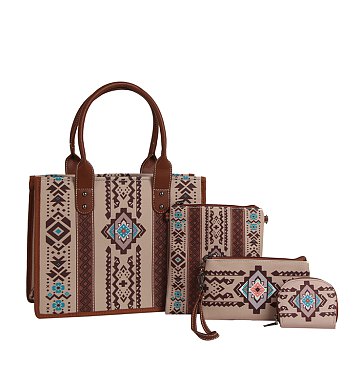 Aztec Tribal 4-in-1 Boxy Satchel