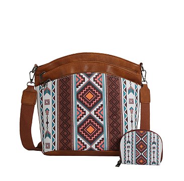 Aztec Tribal 2-in-1 Crossbody Bag