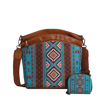 Aztec Tribal 2-in-1 Crossbody Bag