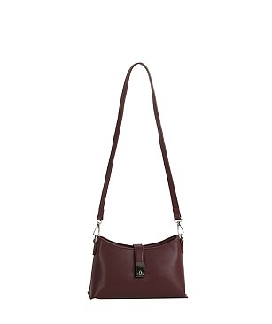 Twist Lock Flap Shoulder Bag