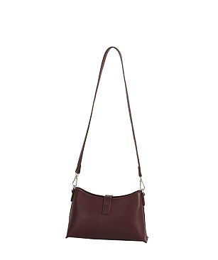Twist Lock Flap Shoulder Bag