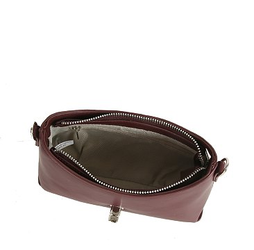Twist Lock Flap Shoulder Bag