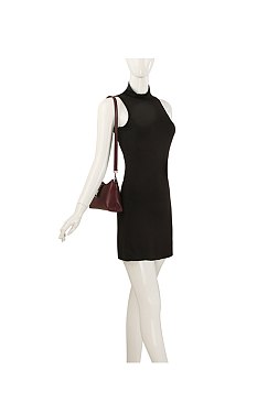 Twist Lock Flap Shoulder Bag