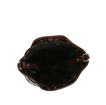 Fashion Rivet Drawstring Bucket Satchel