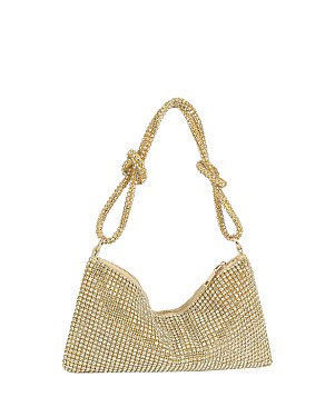 Rhinestone Mesh Shoulder Bag
