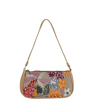 Sequin Embroidery Shoulder Bag