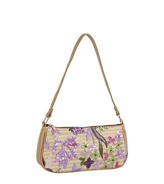 Sequin Embroidery Shoulder Bag
