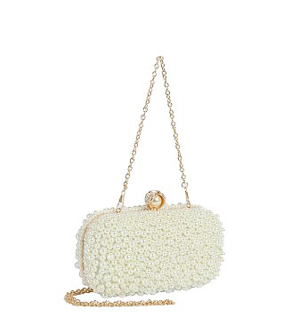 Pearl Clutch Evening Bag