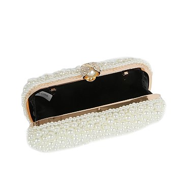Pearl Clutch Evening Bag