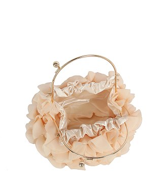 Floral Satin Clutch Evening Bag