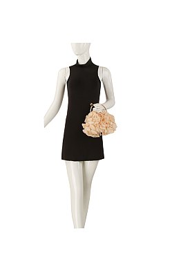 Floral Satin Clutch Evening Bag