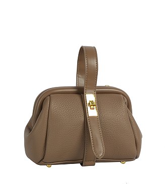 Turn Lock Flap Satchel