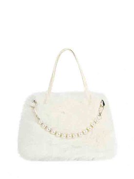 Faux Fur Pearl Tote