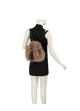 Faux Fur Backpack