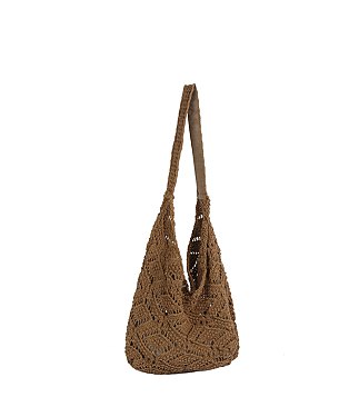Crochet Hobo Bag