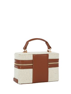 Canvas Boxy Crossbody Bag