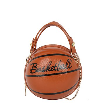 Basketball Shaped Crossbody Bag