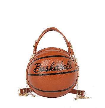 Basketball Shaped Crossbody Bag