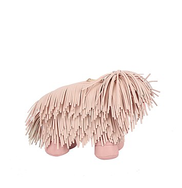 Shaggy Dog Fringe 3D Crossbody Bag