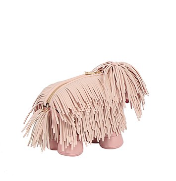 Shaggy Dog Fringe 3D Crossbody Bag